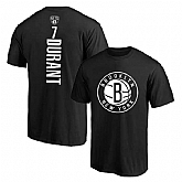 Brooklyn Nets 7 Kevin Durant Black T-Shirts,baseball caps,new era cap wholesale,wholesale hats
